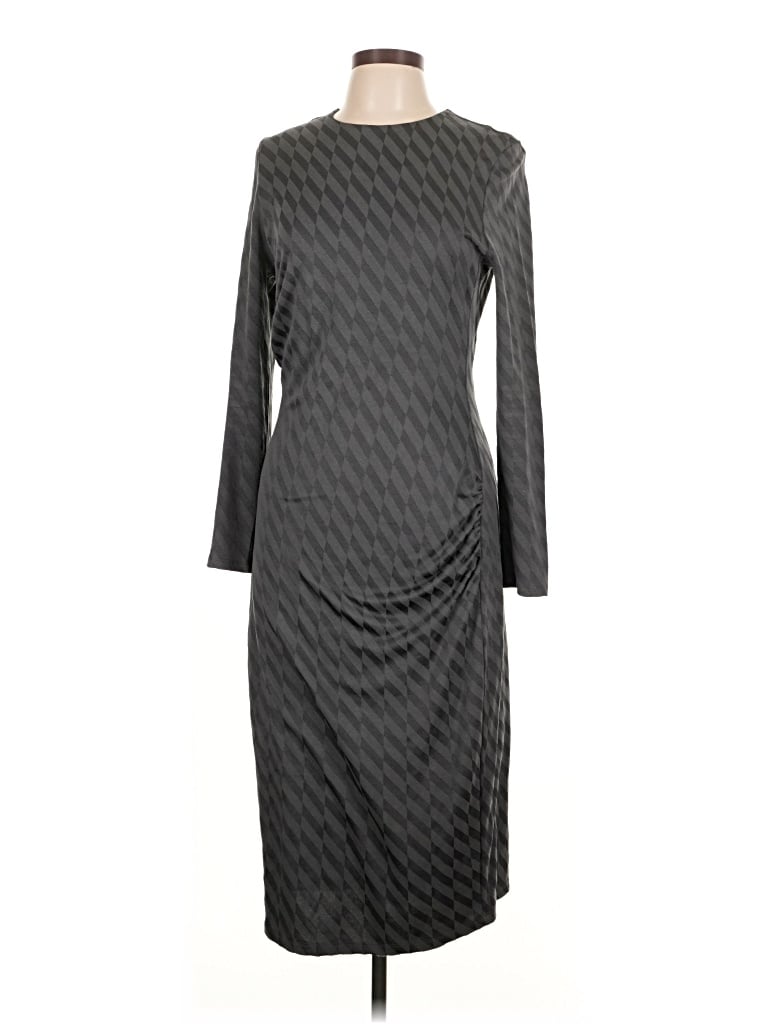 Pre-owned Boss By Hugo Boss Casual Dress In Gray