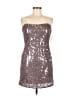 Masquerade 100% Polyester Silver Cocktail Dress Size 9 - 10 - photo 1