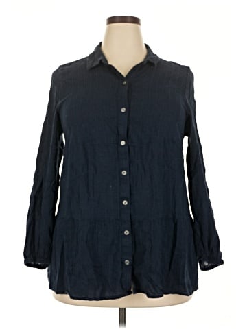 Style&Co 3/4 Sleeve Button-Down Shirt (view 1)