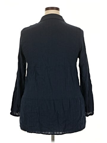 Style&Co 3/4 Sleeve Button-Down Shirt (view 2)
