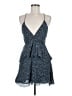 Zara Paisley Blue Cocktail Dress Size M - photo 1