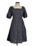 Universal Thread 100% Cotton Stars Gray Casual Dress Size XS - photo 1