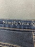 Simply Vera Vera Wang Solid Blue Jeans Size 14R - photo 7