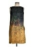 Mcginn Graphic Gold Cocktail Dress Size 4 - photo 1