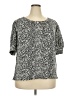 Notations Animal Print Silver 3/4 Sleeve T-Shirt Size 2X - photo 1