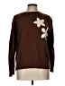 ViCOLO 100% Cotton Floral Brown Pullover Sweater Size L (estimated) - photo 1