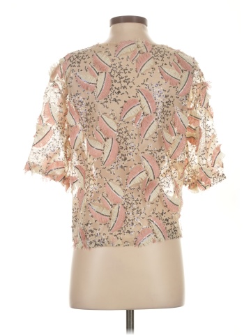 Zara W&B Collection Short Sleeve Blouse (view 2)