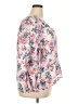 Gap Floral Pink 3/4 Sleeve Blouse Size XXL - photo 4