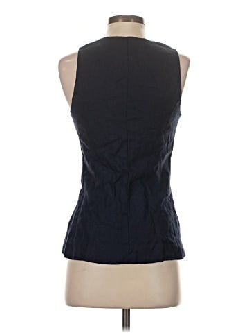 Madewell Linen Scoopneck Cutaway Vest (view 2)