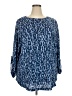 Ruby Rd. 100% Polyester Blue 3/4 Sleeve Blouse Size 2X - photo 1