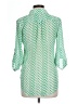 Xtaren Chevron-herringbone Green 3/4 Sleeve Blouse Size L (estimated) - photo 2