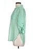 Xtaren Chevron-herringbone Green 3/4 Sleeve Blouse Size L (estimated) - photo 5