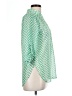 Xtaren Chevron-herringbone Green 3/4 Sleeve Blouse Size L (estimated) - photo 4