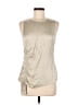 MiMI & DOTTIE Silver Sleeveless Blouse Size M - photo 1