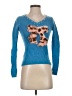 Stella Animal Print Blue Pullover Sweater Size S - photo 1