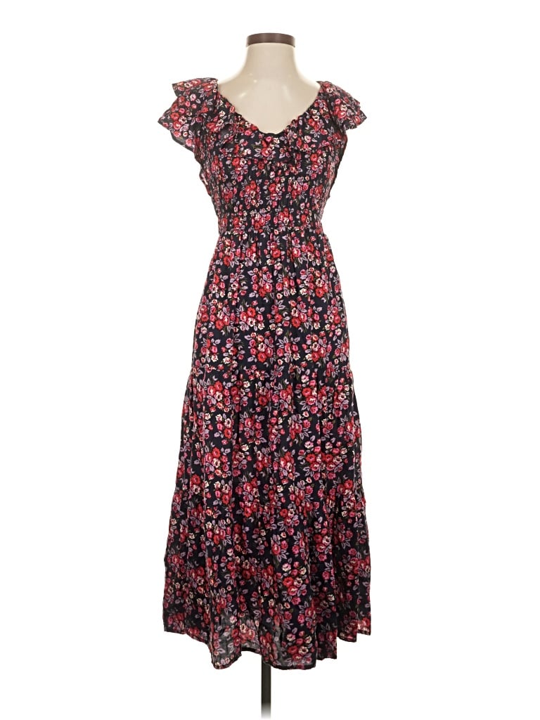 Pre-owned Gap Casual Dress In Burgundy