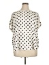 Maurices 100% Polyester Polka Dots Ivory Short Sleeve Blouse Size 1X - photo 1