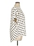 Maurices 100% Polyester Polka Dots Ivory Short Sleeve Blouse Size 1X - photo 4