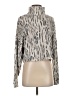 Express Animal Print Silver Turtleneck Sweater Size XXS - photo 1