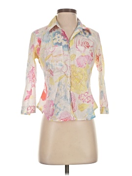 Sigrid Olsen 3/4 Sleeve Button Down Shirt