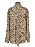 Jak & Rae Animal Print Brown Long Sleeve Blouse Size XS - photo 2