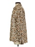 Jak & Rae Animal Print Brown Long Sleeve Blouse Size XS - photo 5