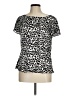 Ann Taylor Animal Print Ivory Short Sleeve Blouse Size 8 - photo 1