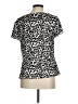Ann Taylor Animal Print Ivory Short Sleeve Blouse Size 8 - photo 2