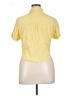 MAX Yellow Short Sleeve Blouse Size 14 - photo 2