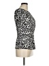 Ann Taylor Animal Print Ivory Short Sleeve Blouse Size 8 - photo 4