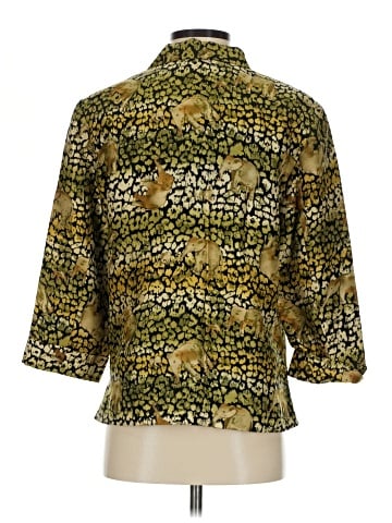 Silkland 3/4 Sleeve Button-Down Shirt (view 2)