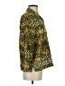 Silkland Animal Print Gold 3/4 Sleeve Button-Down Shirt Size 4 - photo 4