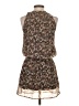 H&M 100% Polyester Floral Brown Casual Dress Size 2 - photo 2