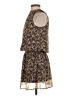 H&M 100% Polyester Floral Brown Casual Dress Size 2 - photo 5