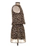 H&M 100% Polyester Floral Brown Casual Dress Size 2 - photo 4