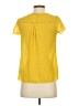 Maeve 100% Polyester Yellow Short Sleeve Blouse Size 0 - photo 2