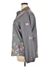 Unbranded Print Gray Long Sleeve Blouse Size 2X - photo 5