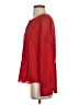Calvin Klein 100% Polyester Red Long Sleeve Blouse Size S - photo 5