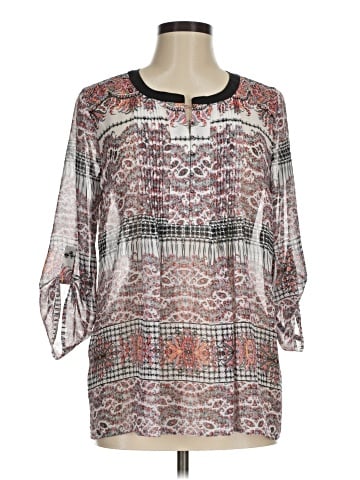 Pale Sky 3/4 Sleeve Blouse (view 1)