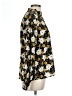 Hayden 100% Polyester Floral Gold Long Sleeve Blouse Size L - photo 4
