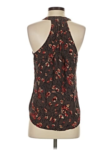Waverly Grey Sleeveless Silk Top (view 2)