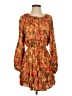 VICI Print Orange Casual Dress Size S - photo 1