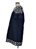 J.Crew 100% Polyester Polka Dots Blue Casual Dress Size 10 - photo 5