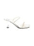 Mootsies Tootsies White Silver Sandals Size 9 - photo 1