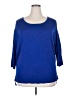 Roz & Ali Blue Pullover Sweater Size 2X - photo 1