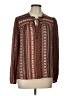 Daniel Rainn 100% Rayon Brown Long Sleeve Blouse Size L - photo 1