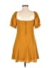 City Studio Solid Orange Casual Dress Size M - photo 2