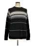 Kirra Stripes Black Pullover Sweater Size XL - photo 1