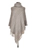 Mia + Tess Gray Poncho One size - photo 1
