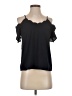 Monteau Black Short Sleeve Top Size S - photo 1